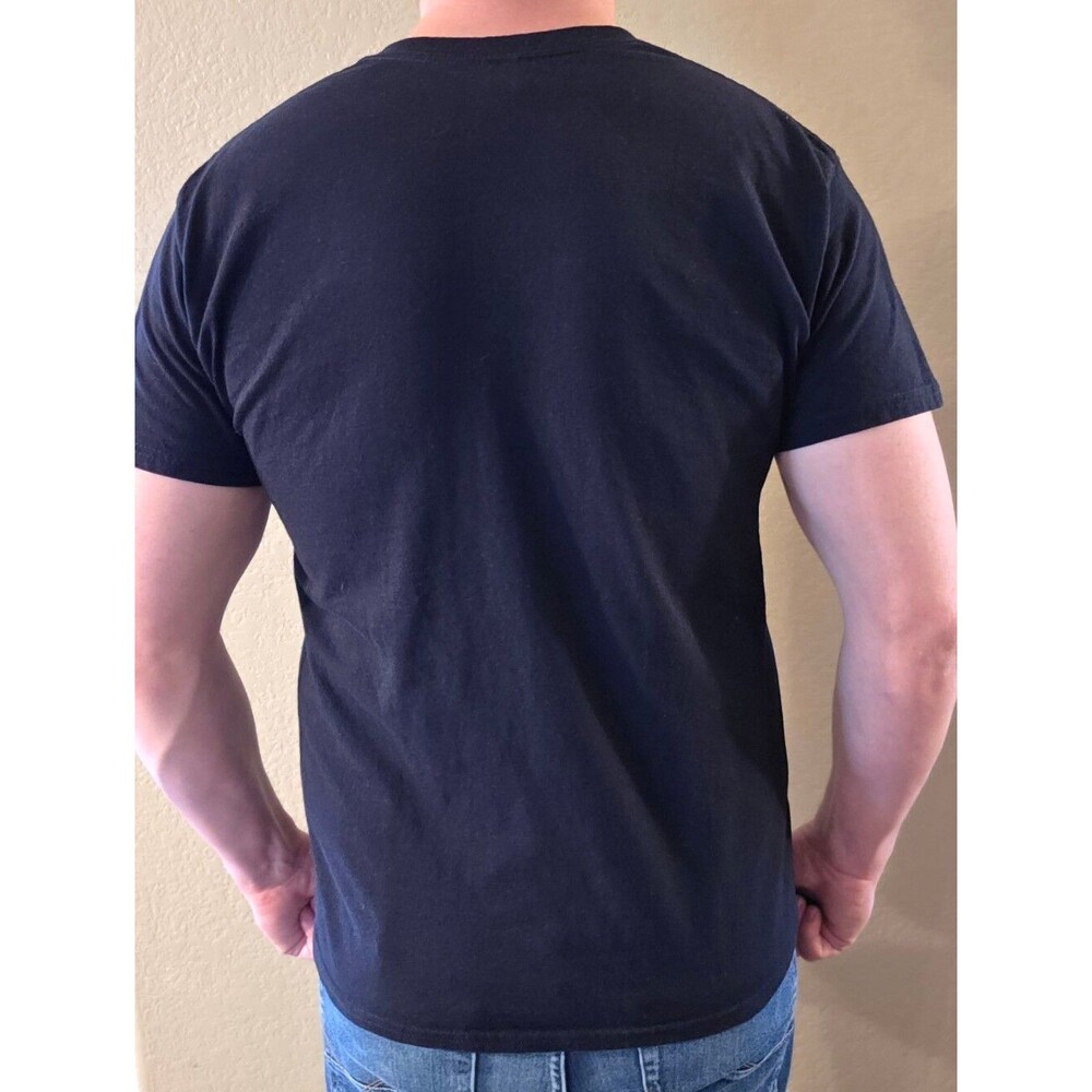 Gildan Unisex Large Disney Pixar "Joy" Inside Out Black Graphic Short Sleeve Tee - Picture 5 of 5